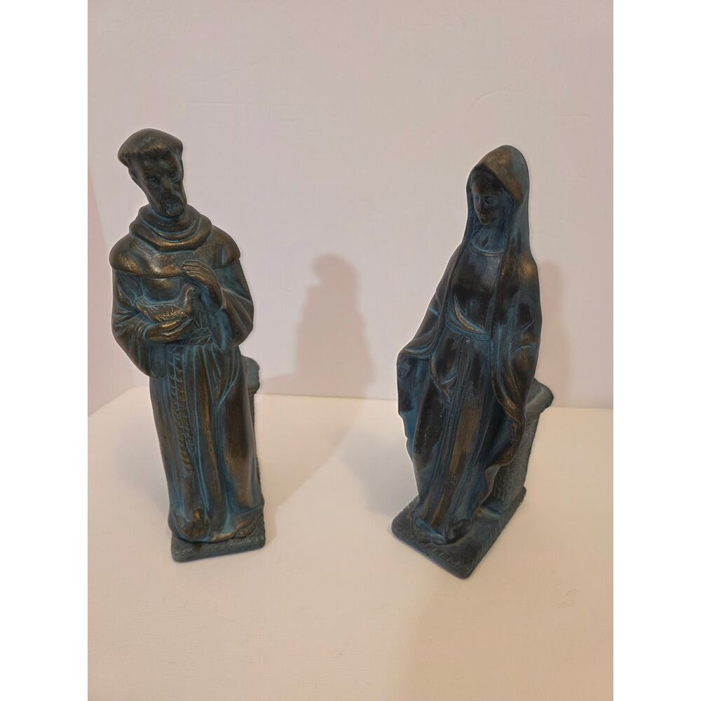 Jim Marvin Collection Statues of Mother of Mary & Religious Figural Bookends - Picture 9 of 13